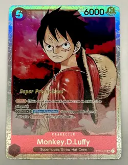 Monkey D. Luffy (012) ST01-012 Super Pre-Release Foil Starter Deck 1: (2x) Cards - Image 3