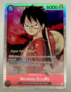 Monkey D. Luffy (012) ST01-012 Super Pre-Release Foil Starter Deck 1: (2x) Cards - Image 5