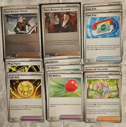 Ascended Heroes Trainer Cards (Poke Pad #198 Cheren #258 Pokemon Card Lot) - Image 2