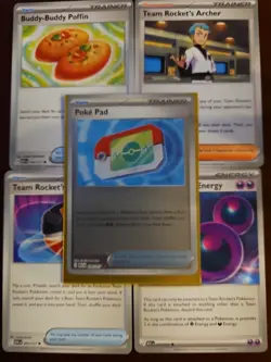 Ascended Heroes Trainer Cards (Poke Pad #198 Cheren #258 Pokemon Card Lot) - Image 3