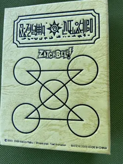 Zatch Bell! The Card Battle Yellow Spell Book Binder with Kanchome Card 2005 - Image 1