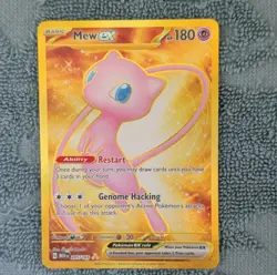 Pokemon Mew ex 193/165 Scarlet & Violet 151 Full Art Ultra Rare Holo Card - Image 1