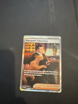 Pokemon Giovanni's Charisma Card 204/165 Scarlet & Violet 151 Series - Image 1