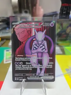 New 2025 Pokemon TCG Destined Rivals Team Rocket's Mewtwo EX UR card #213/182 - Image 1