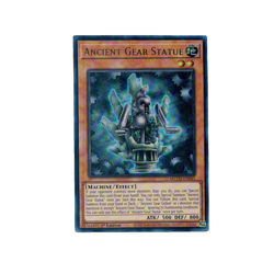 Yugioh Yu-Gi-Oh! Ancient Gear Statue MZTM-EN045 Ultra Rare Foil Card NM - Image 1