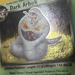 pokemon card dark Arbok holo team Rocket - Image 4