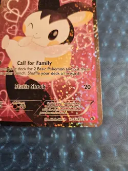 Pokemon TCG Emolga RC23/RC25 Full Art Ultra Rare Holo Card Legendary Treasures - Image 2