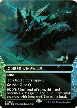 Lumbering Falls (Borderless) - 0024 - Edge of Eternities - MTG NM/M SHIPS NOW - Image 1