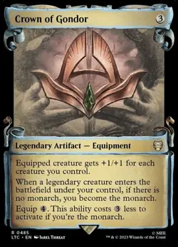 Magic The Gathering MTG CROWN OF GONDOR SHOWCASE SCROLL The Lord of the Rings NM - Image 1