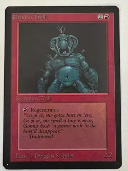 Magic the Gathering MTG Beta Uthden Troll NM- (Beta Bob) - Image 1