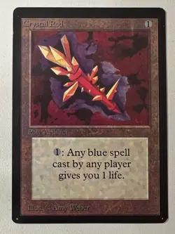 Magic the Gathering MTG Beta Crystal Rod LP+ (Beta Bob) - Image 1