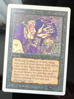 Magic the Gathering MTG Unlimited Darkpact NM (Beta Bob) - Image 1