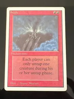 Magic the Gathering MTG Unlimited Smoke NM- (Beta Bob) - Image 1