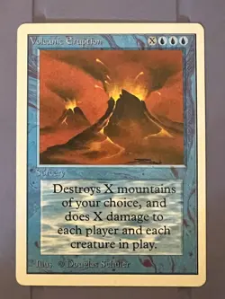 Magic the Gathering MTG Unlimited Volcanic Eruption LP (Beta Bob) - Image 1