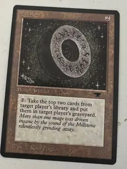 Magic the Gathering MTG Antiquities Millstone NM (Beta Bob) - Image 1