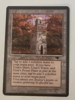 Magic the Gathering MTG Antiquities Urza's Tower (FOREST) NM- (Beta Bob) - Image 1