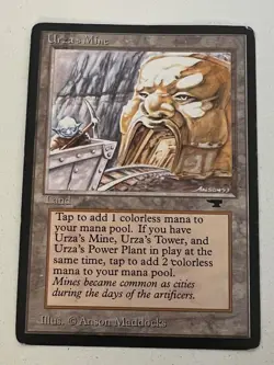 Magic the Gathering MTG Antiquities Urza's Mine (MOUTH) MP (Beta Bob) - Image 1