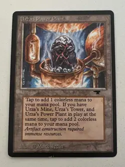 Magic the Gathering MTG Antiquities Urza's Power Plant (ROCK) LP+ (Beta Bob) - Image 1