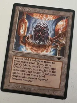 Magic the Gathering MTG Antiquities Urza's Power Plant (ROCK) NM- (Beta Bob) - Image 1