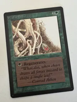 Magic the Gathering MTG Beta Wall of Brambles LP+ (Beta Bob) - Image 1