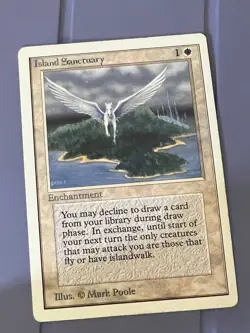 Magic the Gathering MTG Unlimited Island Sanctuary LP (Beta Bob) - Image 1