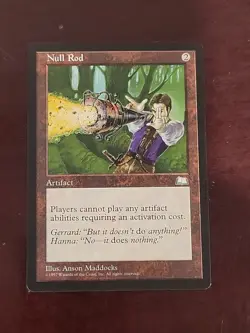 Null Rod 1997 Regular Artifact Anson Maddocks Wizards English - Image 1