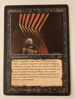 Magic the Gathering MTG Arabian Nights Oubliette Dark LP (Beta Bob) - Image 1