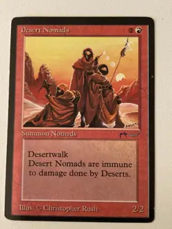 Magic the Gathering MTG Arabian Nights Desert Nomads LP (Beta Bob) - Image 1