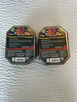 Pokemon TCG Mega Charizard X and Y ex Tins Sealed In Hand - Image 4