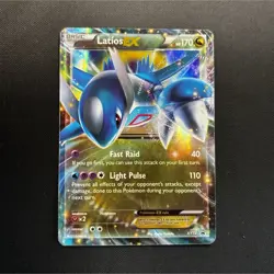 Pokemon Latios EX XY72 Full Art Holo Black Star Promo Dragon Basic 170HP TCG - Image 1