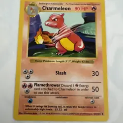 Charmeleon 24/102 - Pokemon TCG Base Set SHADOWLESS - LP - Image 1