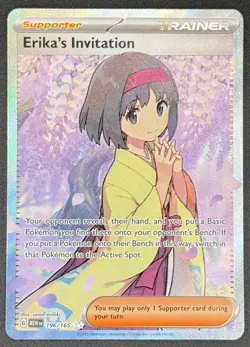 Erika's Invitation 196/165 Pokemon TCG Scarlet & Violet 151 Full Art NM - Image 1