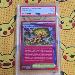 2024 POKEMON SCR EN-STELLAR CROWN #136 GRAND TREE PSA 9 - Image 1