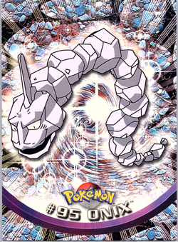 Onix #95 (Blue Logo) Pokemon Topps - Image 1