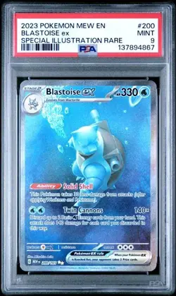 2023 Pokemon 151 Blastoise EX Special Illustration Rare 200/165 PSA 9: Mint - Image 1