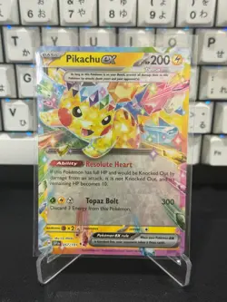Pikachu ex - 057/191 - Double Rare - Surging Sparks - Pokemon - Image 1