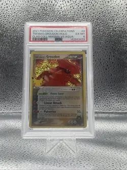 Pokemon Celebrations Team Magma’s Groudon 9/95 Psa 6 - Image 1