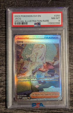 Pokemon: Jacq (SV01: Scarlet & Violet Base Set) SPECIAL ILLISTRATION RARE PSA 8 - Image 1