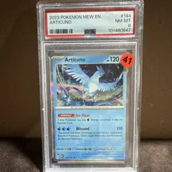 Pokemon Articuno 144/165 Sv: Scarlet & Violet 151 Rare Holo PSA 8. TCG - Image 1