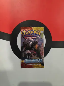 Pokemon Heartgold Soulsilver Undaunted Booster Pack Factory Sealed Houndoom - Image 1