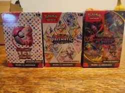 Pokemon 151, Prismatic, Phantasmal Flames, Booster Bundle Boxes. 3 New Boxes. - Image 1