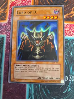Yu-Gi-Oh! TCG Lord of D. SDK-041 Super Rare Unlimited Lightly Played - Image 1