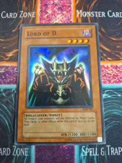 Yu-Gi-Oh! TCG Lord of D. SDK-041 Super Rare Unlimited Lightly Played a1/ - Image 1