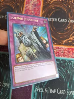 Yu-Gi-Oh! Solemn Warning RA02-EN078 Secret Rare 1st Edition Near Mint - Image 2