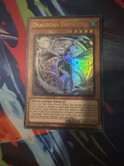 Yugioh! Dracotail Faimena JUSH-EN002 Justice Hunters 1st Edition NM - Image 1