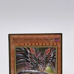 YUGIOH Gold Rare Red-Eyes Darkness Metal Dragon MGED-EN009 1st Edition - Image 2