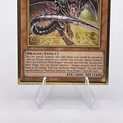 YUGIOH Gold Rare Red-Eyes Darkness Metal Dragon MGED-EN009 1st Edition - Image 3