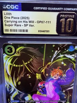 2025 One Piece Lilith (SP) - OP07-111 Carrying On His Will - CGC PRISTINE 10 - Image 2