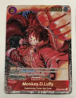 One Piece Monkey D Luffy ST01-012 Alt Art OP-05 English Oda Gold Foil (2x) Cards - Image 3
