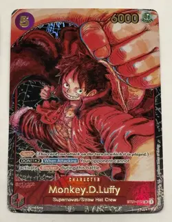 One Piece Monkey D Luffy ST01-012 Alt Art OP-05 English Oda Gold Foil (2x) Cards - Image 5